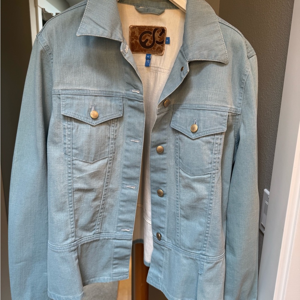 Escada Light Blue Denim Jacket